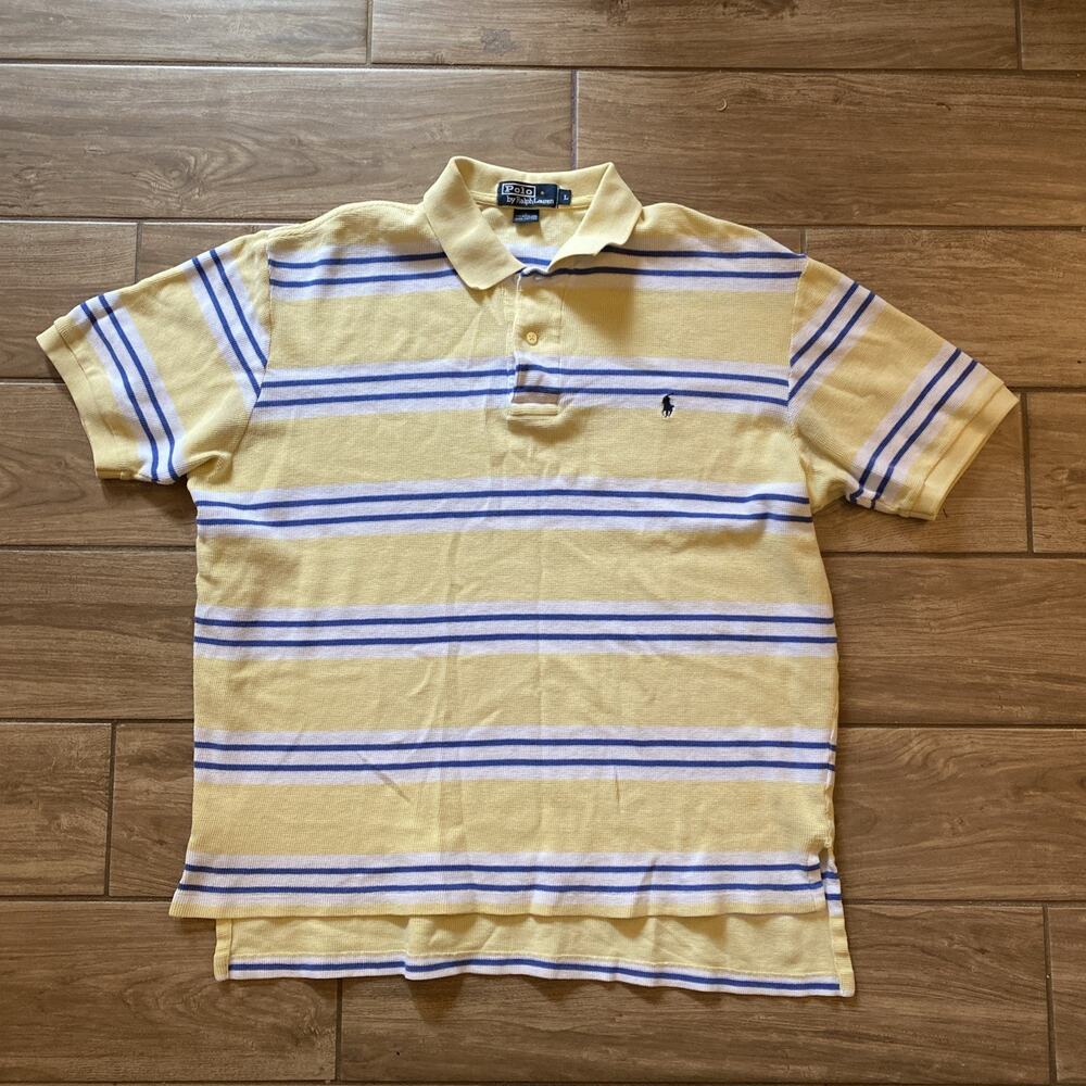 Vintage Polo Ralph Lauren Shirt Mens Large Preppy 100% Cotton
